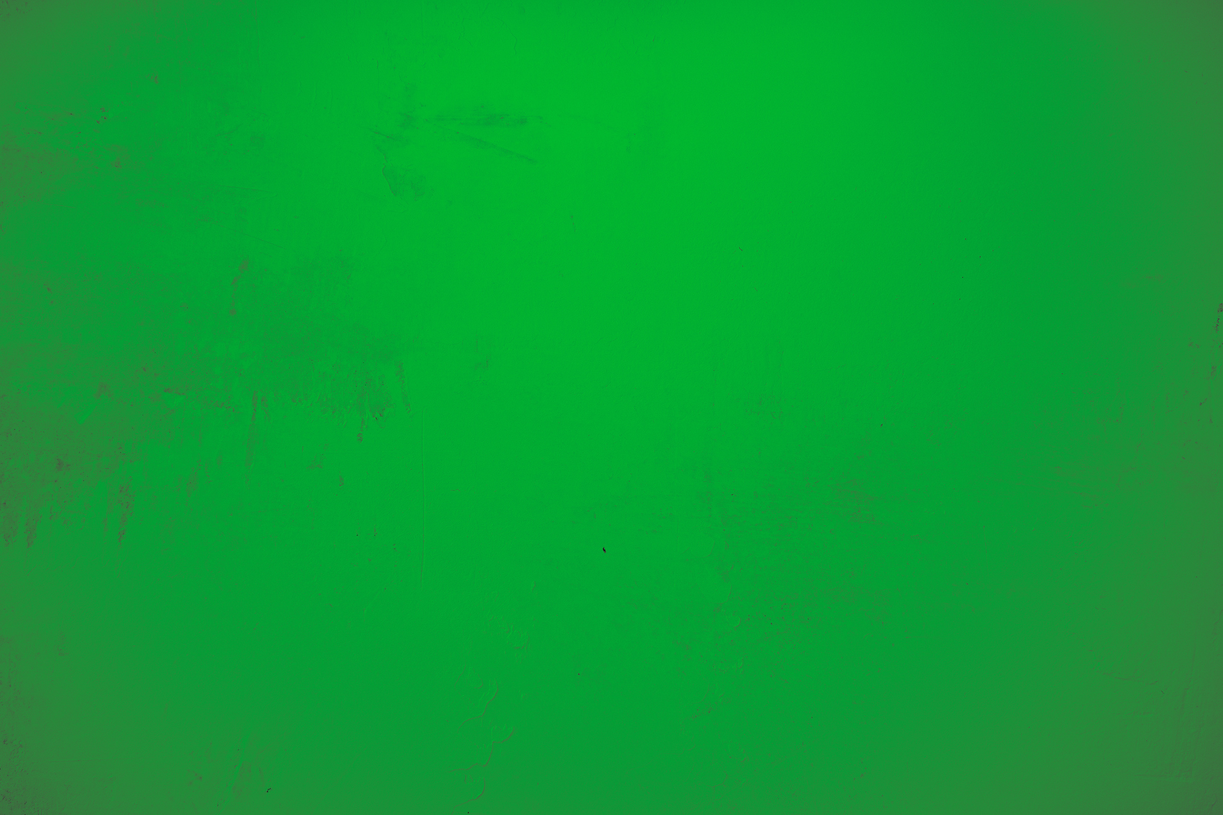 Bright green background, stone wall in bright green and light shade course.